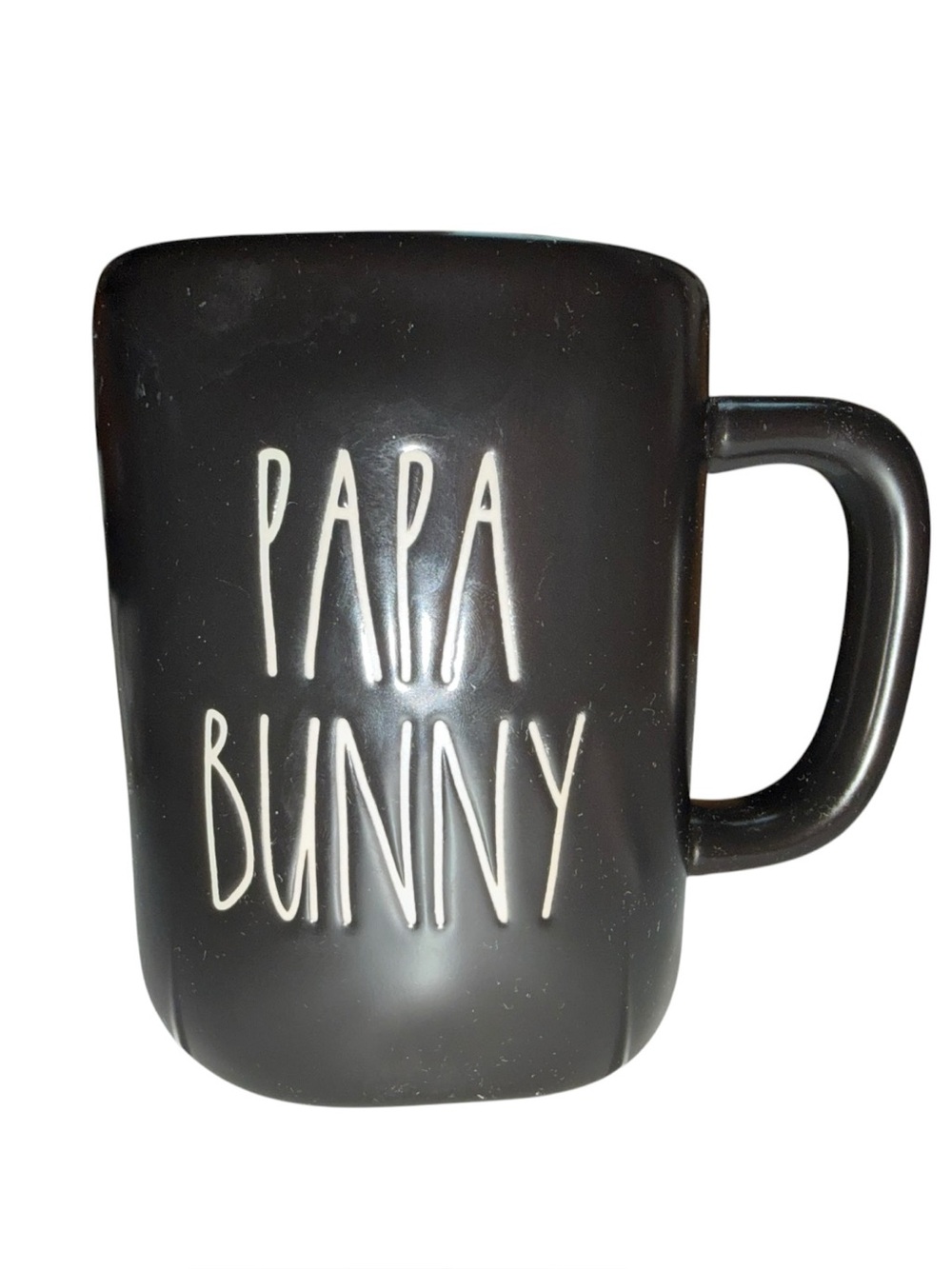 Rae Dunn Black and White "PAPA BUNNY" Ceramic Mug